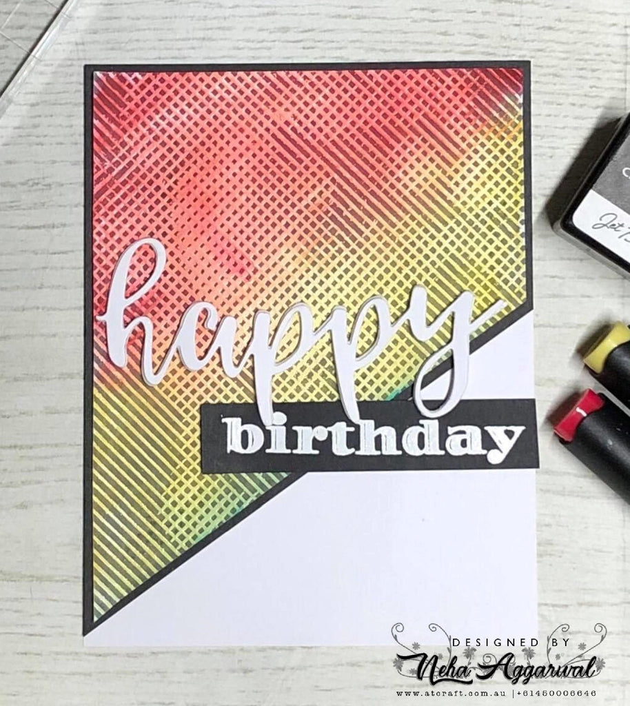 Creating background magic with Altenew Background stamps