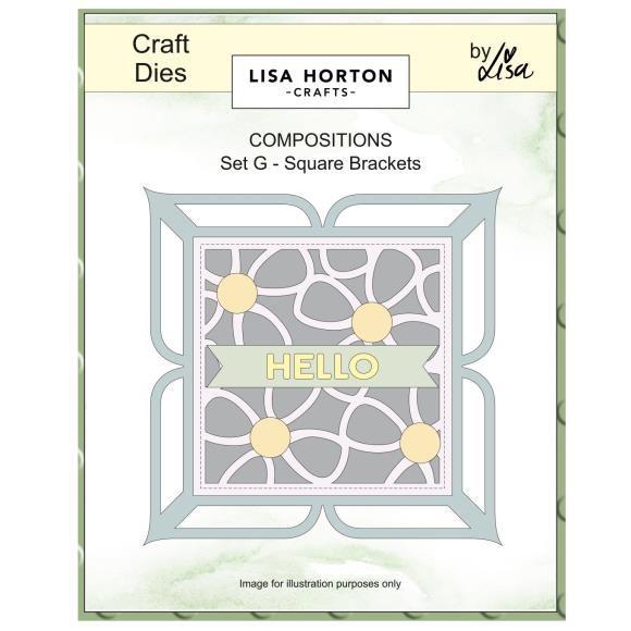 Lisa Horton Crafts Composition Layout Dies Square Brackets