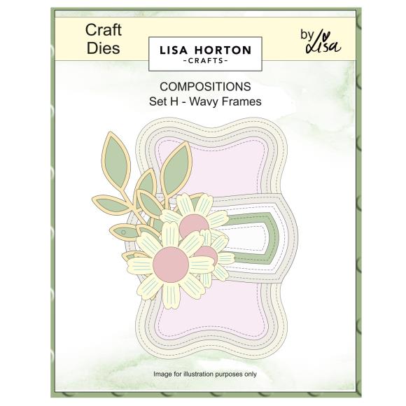 Lisa Horton Crafts Composition Layout Dies Wavy Frames