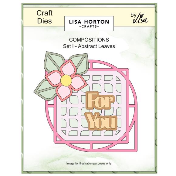 Lisa Horton Crafts Composition Layout Dies Abstract Leaves