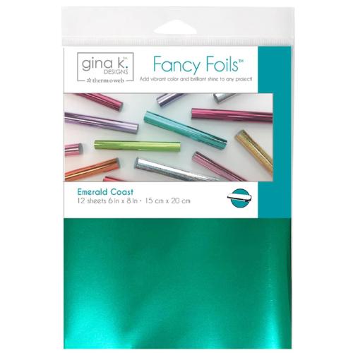 Gina K Designs Fancy Foil 6"X8" 12/Pkg Emerald Coast
