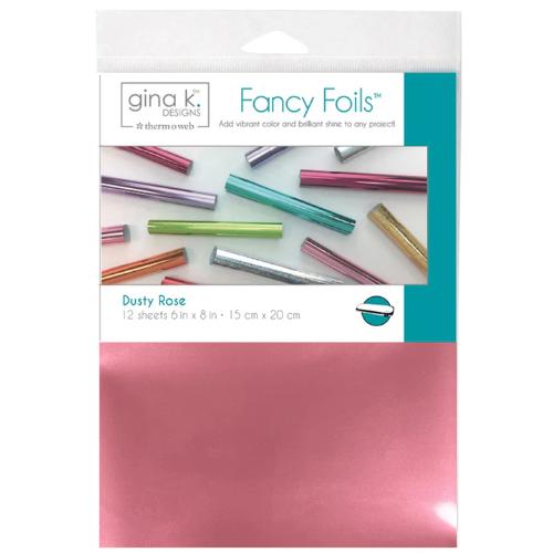 Gina K Designs Fancy Foil 6"X8" 12/Pkg Dusty Rose - Matte Finish