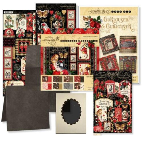 Graphic 45 Curiouser & Curiouser Card Kit