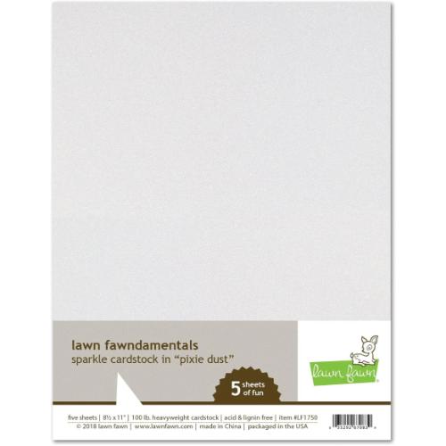 Lawn Fawn LF1750 - Sparkle Cardstock - Pixie Dust
