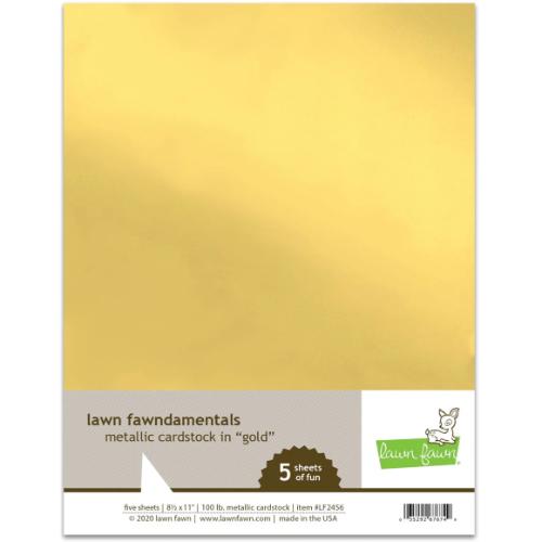 Lawn Fawn LF2456 - Metallic Cardstock - Gold