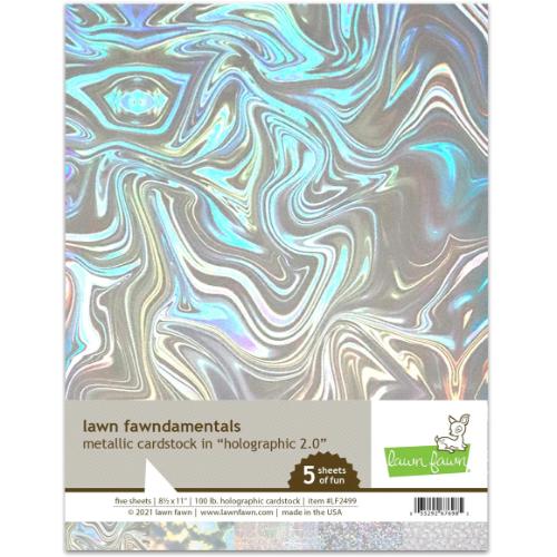 Lawn Fawn LF2499 - Metallic Cardstock - Holographic 2.0