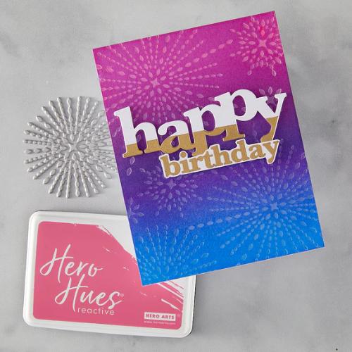 Hero Arts Starbursts Set BetterPress + Foil Plate from the Lovely Letterpress Collection