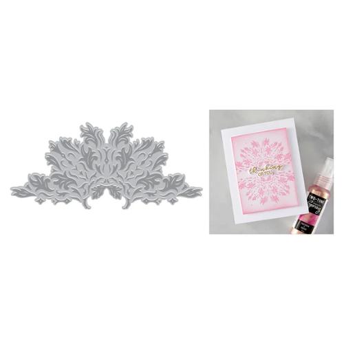 Hero Arts Lavish Flourish BetterPress + Foil Plate from the Lovely Letterpress Collection