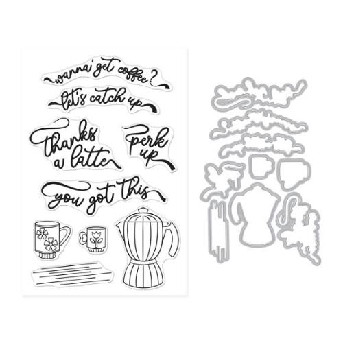 Hero Arts Perk Up Stamp & Cut Set