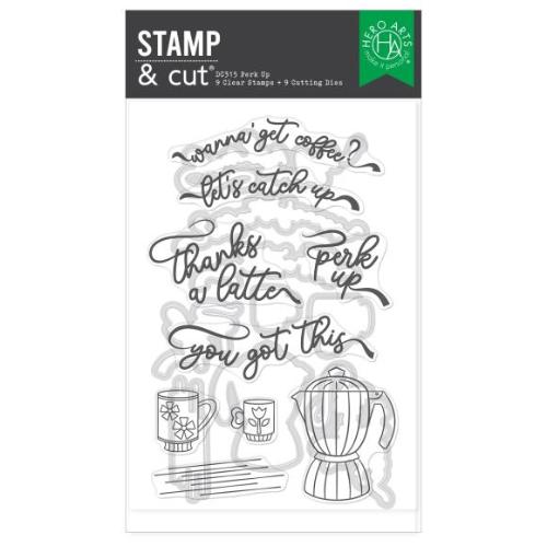Hero Arts Perk Up Stamp & Cut Set