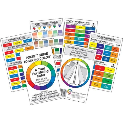 The Color Wheel Company Pocket Guide To Mixing Color 3"X5"