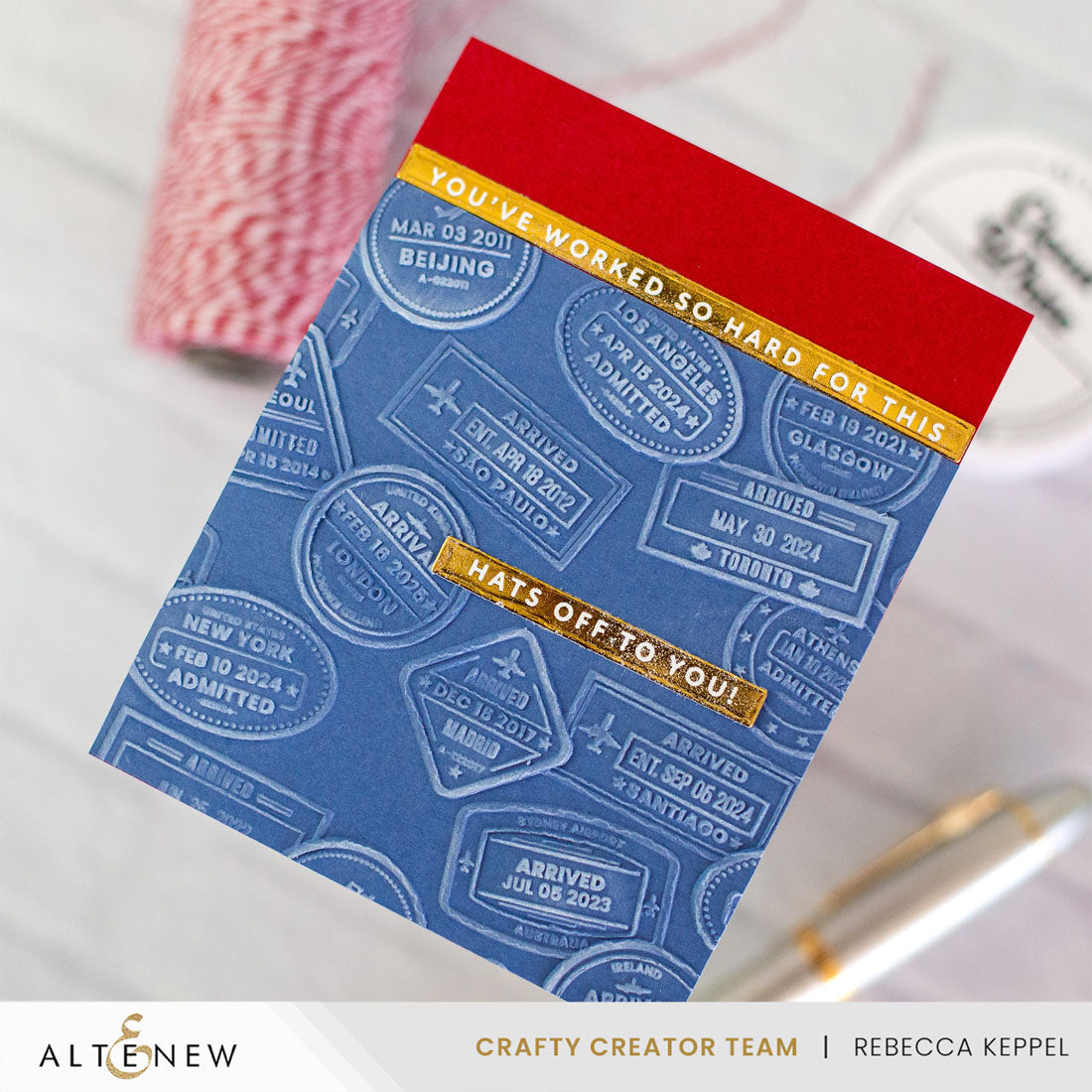 Altenew Wanderlust 3D Embossing Folder