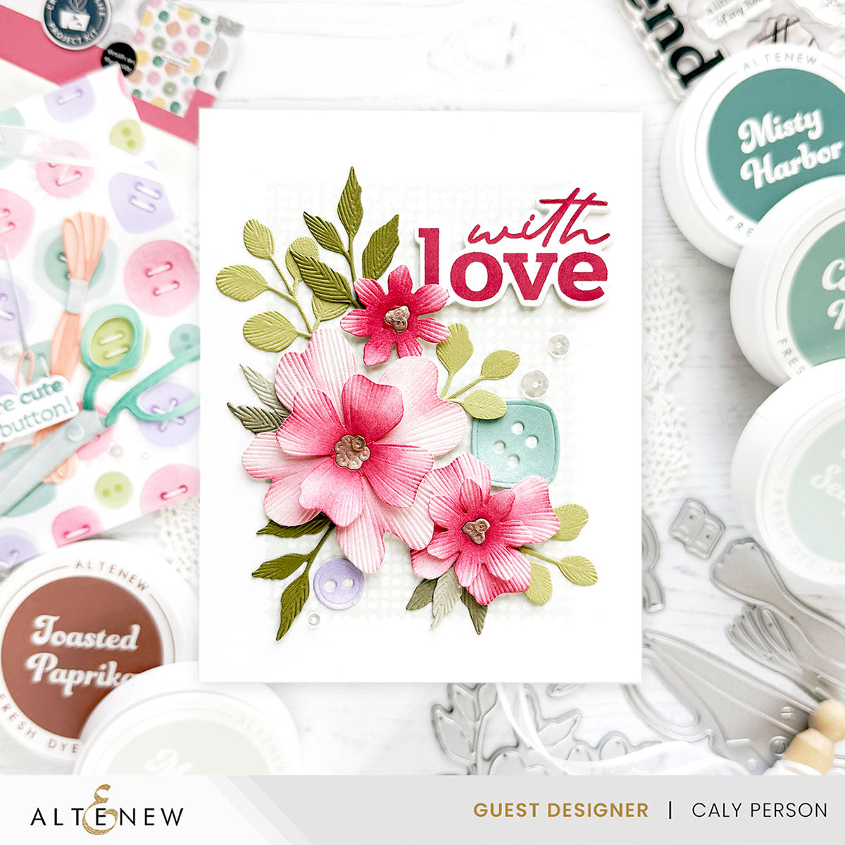 Altenew Craft Your Life Project Kit: Stitched With Love & Add-On Die Bundle