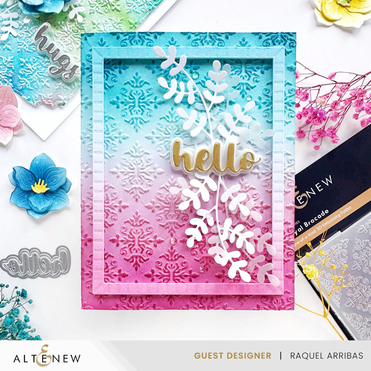Altenew Royal Brocade 3D Embossing Folder