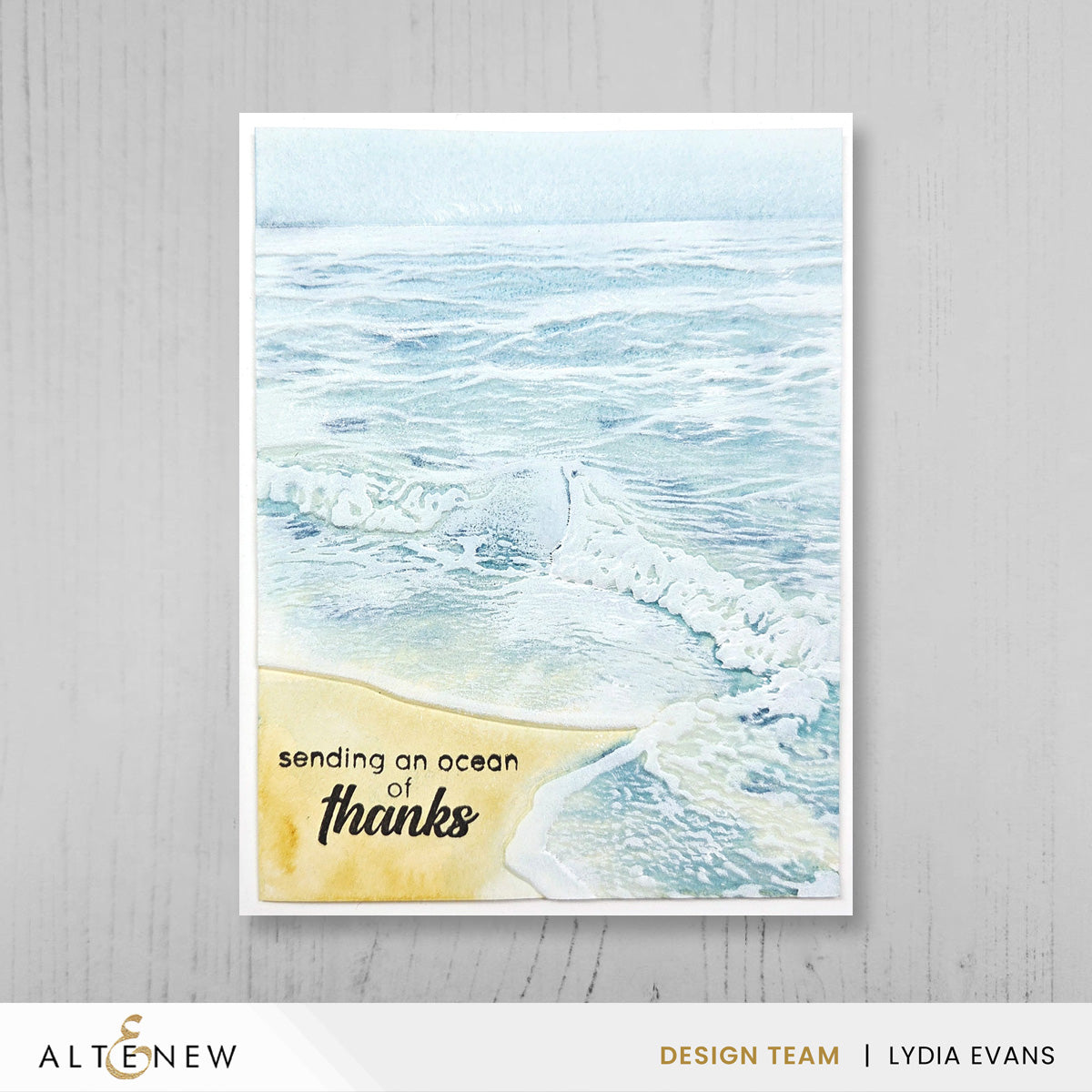 Altenew Whispering Waves 3D Embossing Folder
