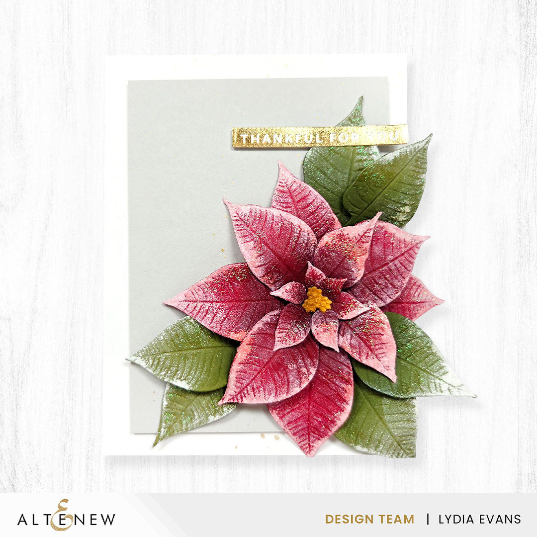 Altenew Lush Botanicals: Poinsettia 3D Embossing Folder & Die Set