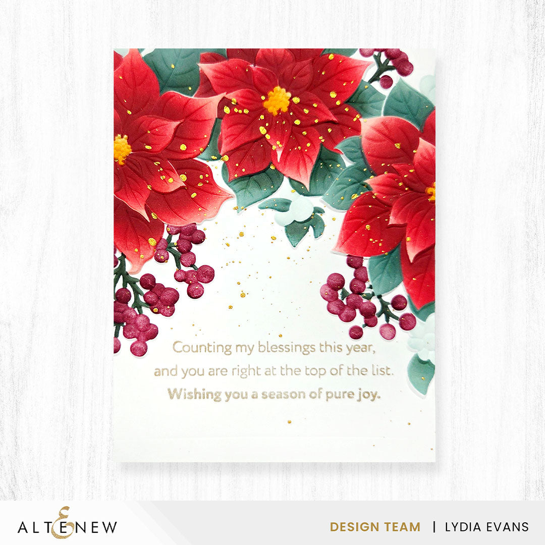 Altenew Winterberry Poinsettias - Complete Bundle