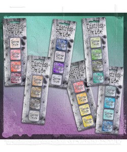Tim Holtz Distress Mini Oxide Ink Pads 4/Pkg KIT 13,14,15,16,17 & 18 Postage as per actuals