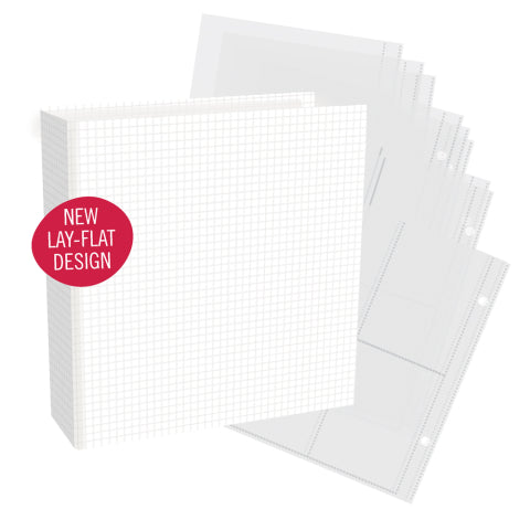 Simple Stories 6x8 SN@P! - Simple Grid Chipboard Binder - 13335