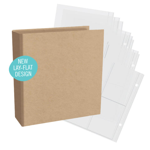 Simple Stories 6x8 SN@P! - Simple Kraft Chipboard Binder - 13337