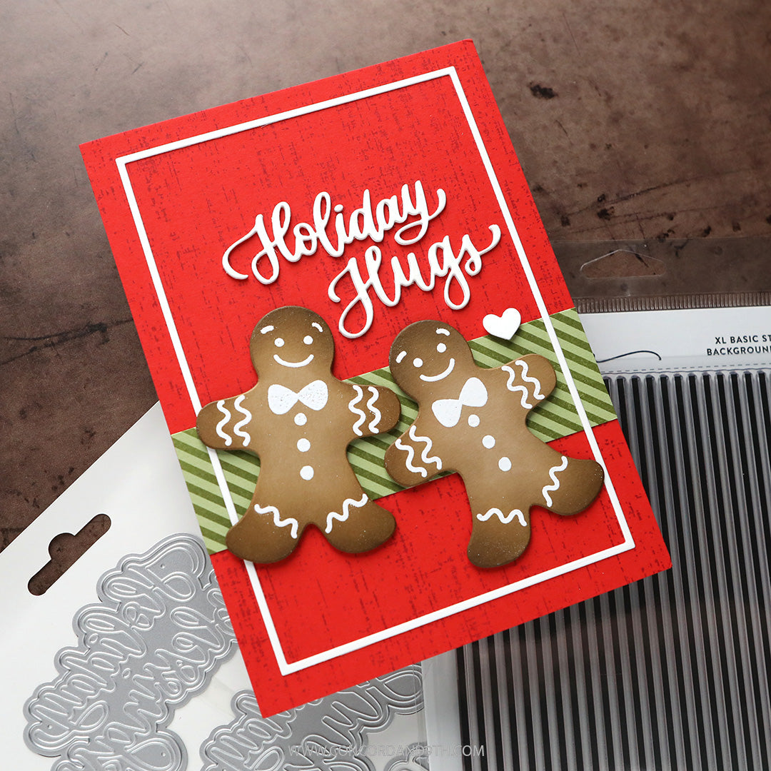 Concord & 9th KW XL Basic Stripes Background Stamp (6 x 8)