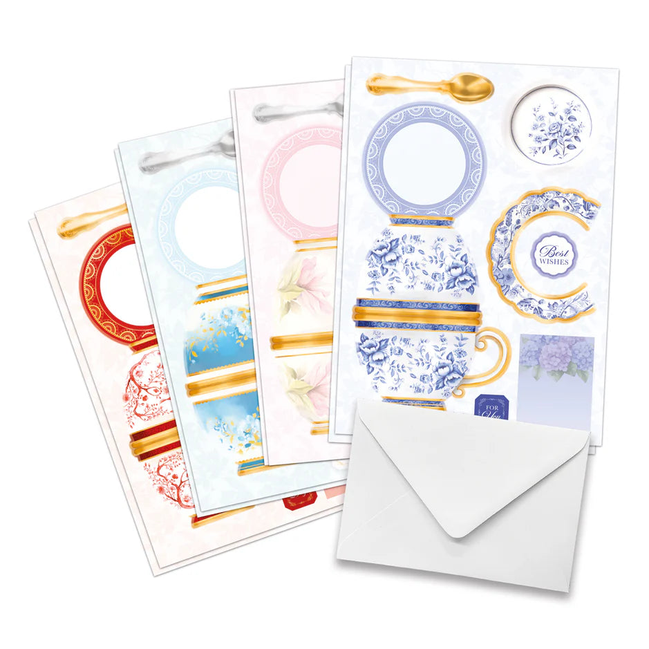Katy Sue Designs Teacup Bouquet Card Making Kit