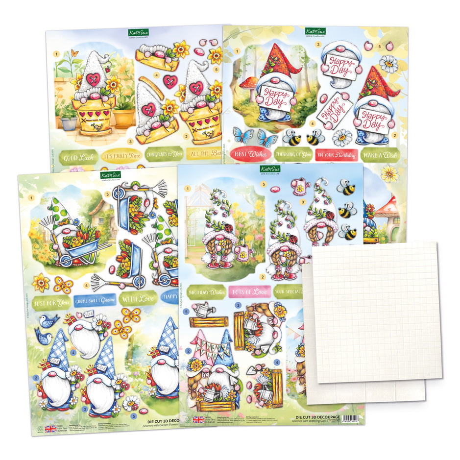Katy Sue The Garden Gnomes Card Making Kit