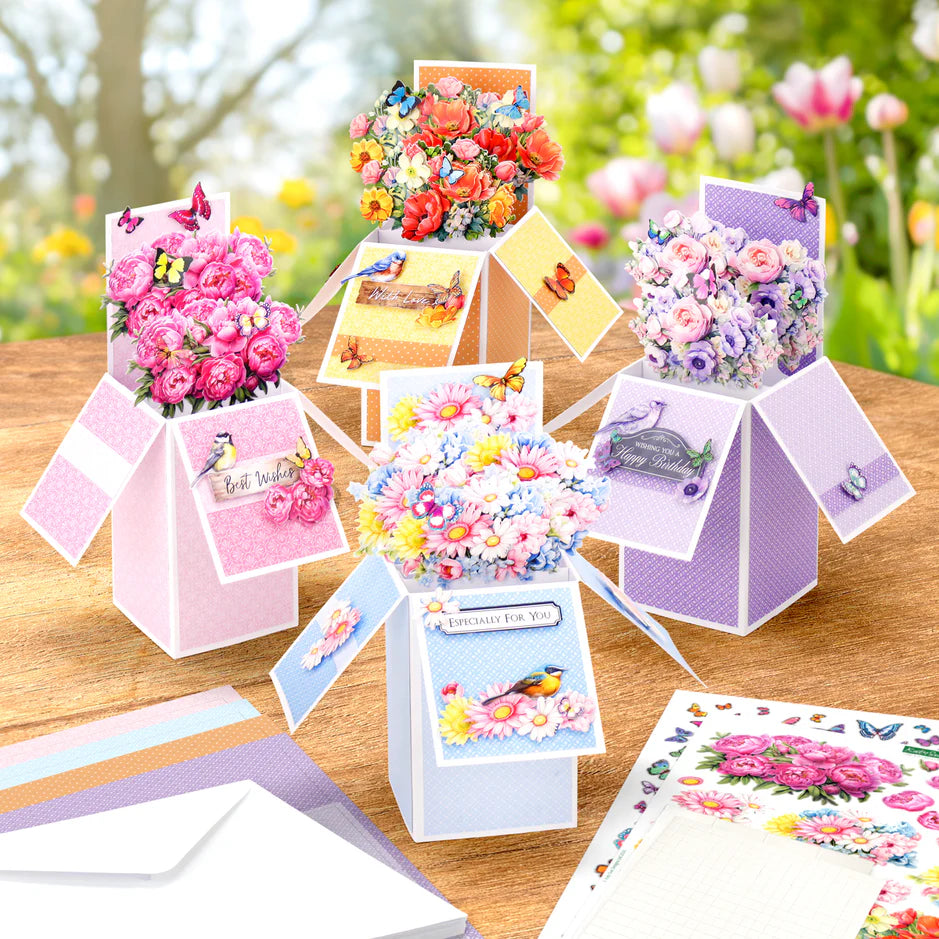 Katy Sue Designs Blooming Box Bouquets Pop Up Card Making Kit