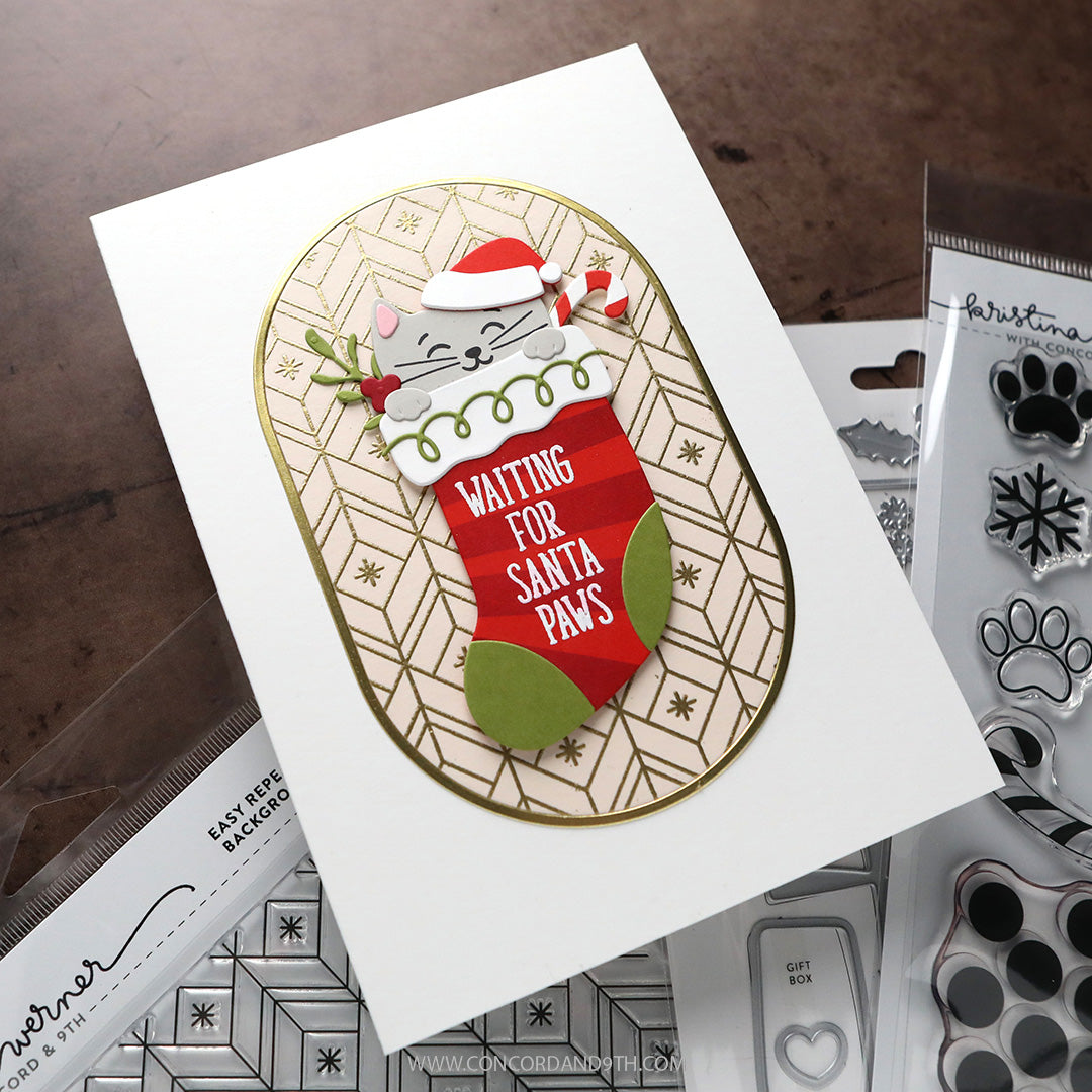 Concord & 9th KW Happy Pawlidays Stamp Set (6 x 8) & Die Bundle