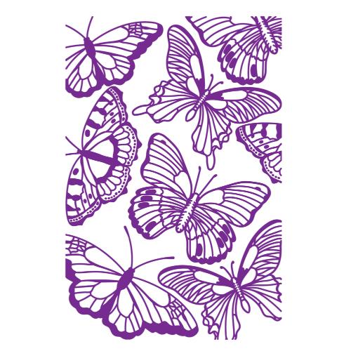 Crafter's Companion Duet ColourBloom 3D Embossing Folder Butterfly Collage (CC-EF4-BUCO)
