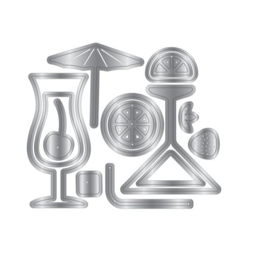 Crafter's Companion Vintage Vegas Metal Die Cocktail Hour (VV-MD-COHO)