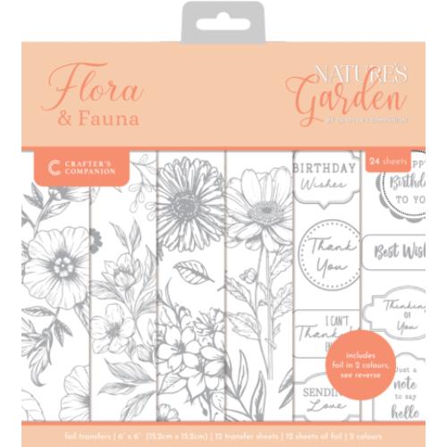 Crafter's Companion Flora & Fauna 6x6 Inch Foil Transfers (NG-FF-FOILTR6)