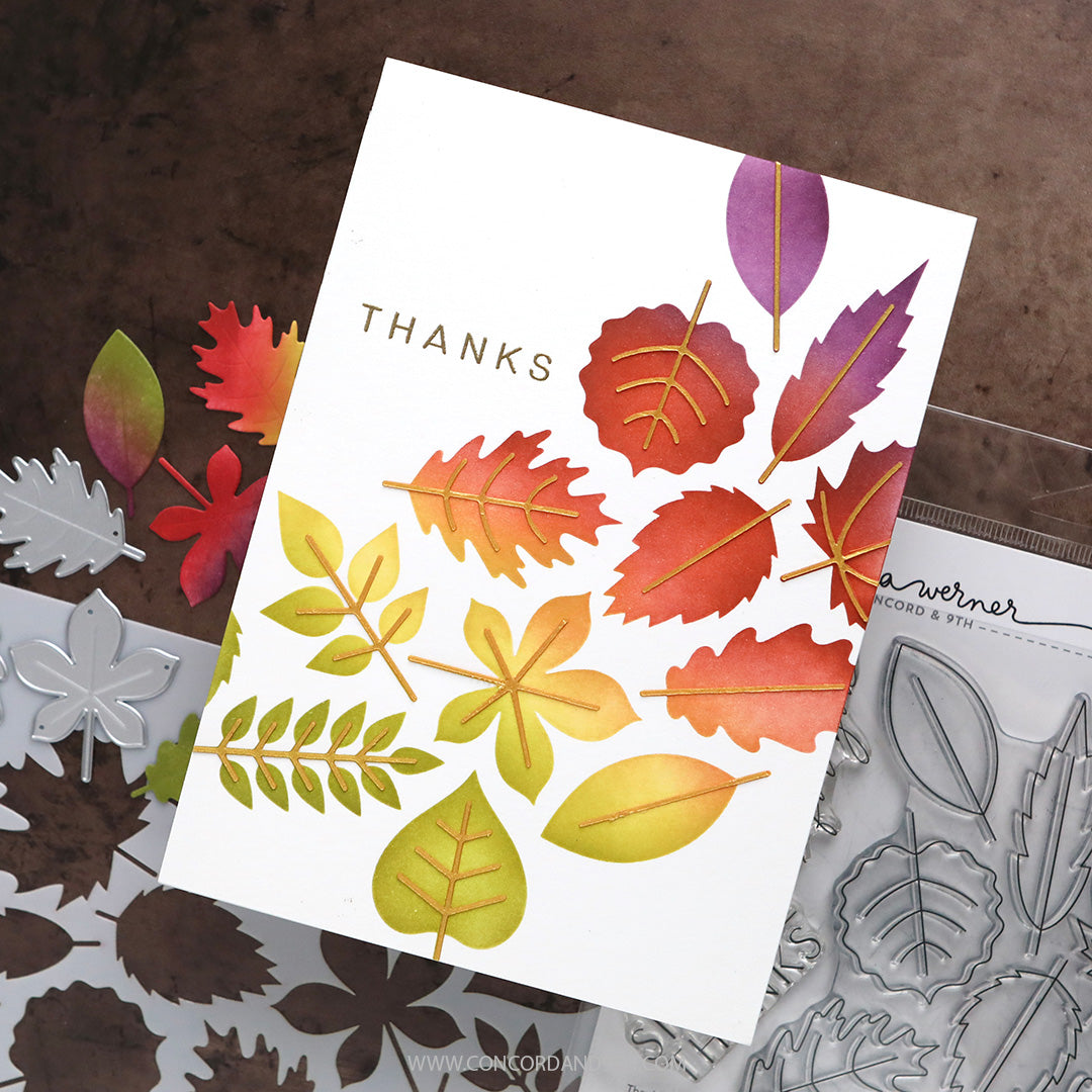 Concord & 9th KRISTINA WERNER Thankful Leaves Stencil Pack (5 qty.; 6 x 9)