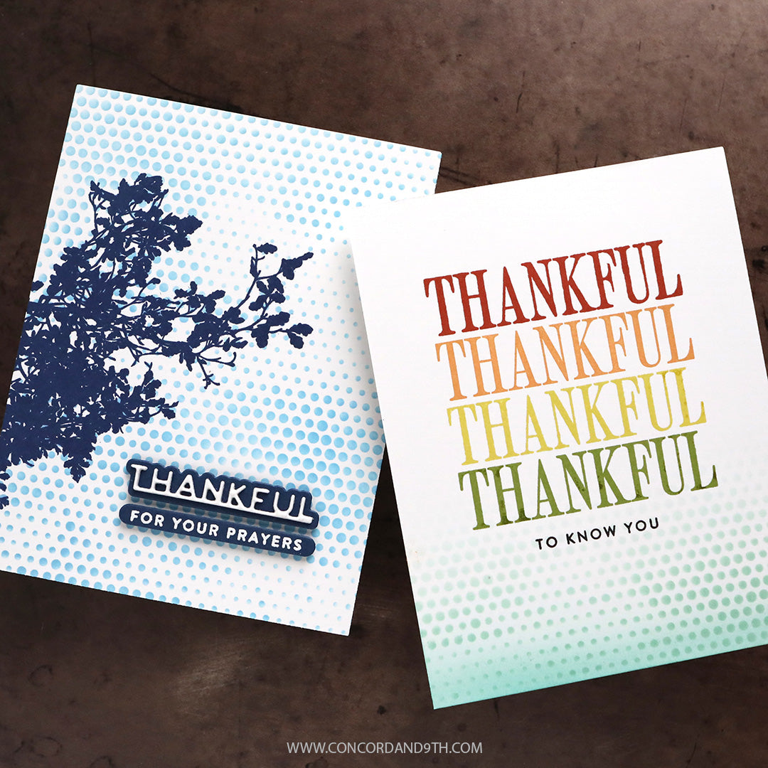 Concord & 9th KW Halftone Texture Stencil Pack
