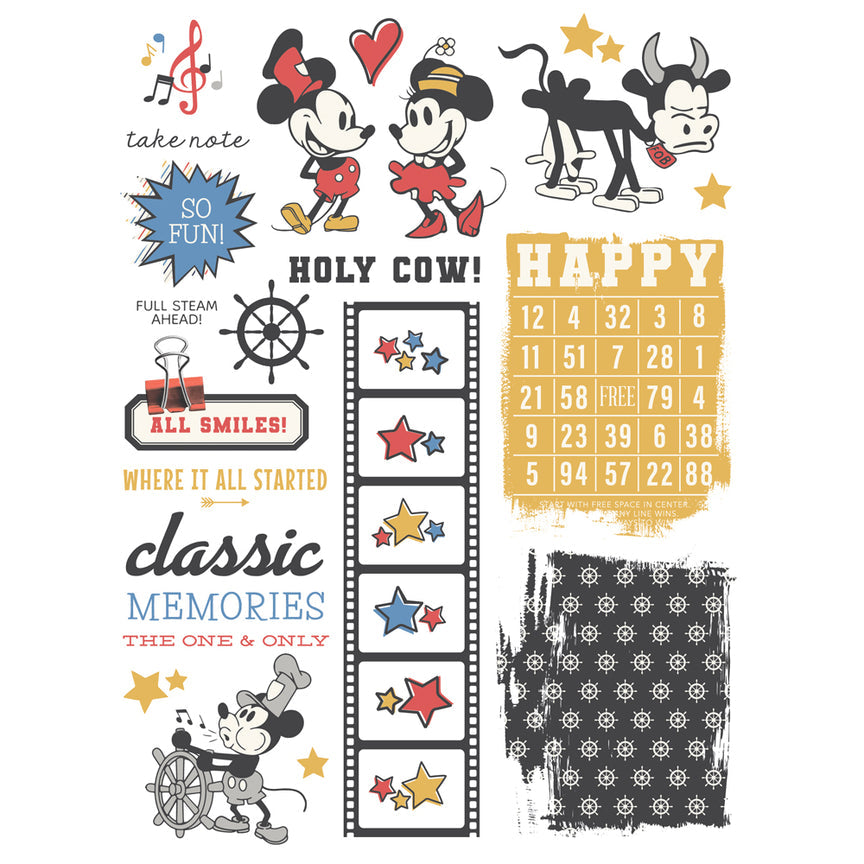Simple Stories Say Cheese Classic Mouse - Rub Ons