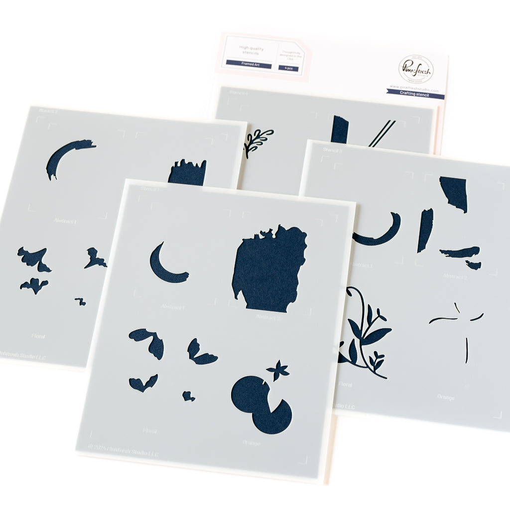 Pinkfresh Studio Framed Art stamp/ die/ stencil Bundle