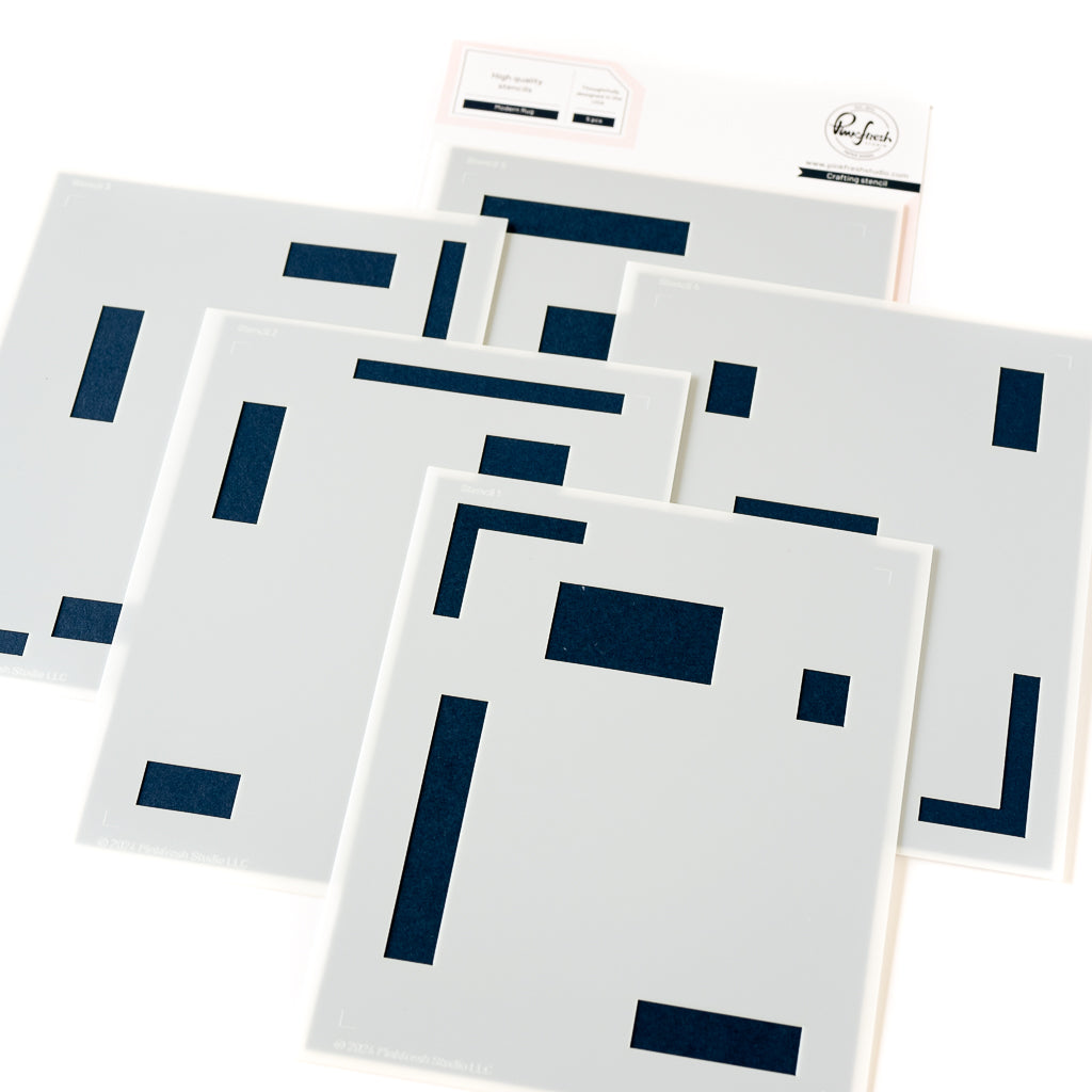 Pinkfresh Studio Modern Rug stencil