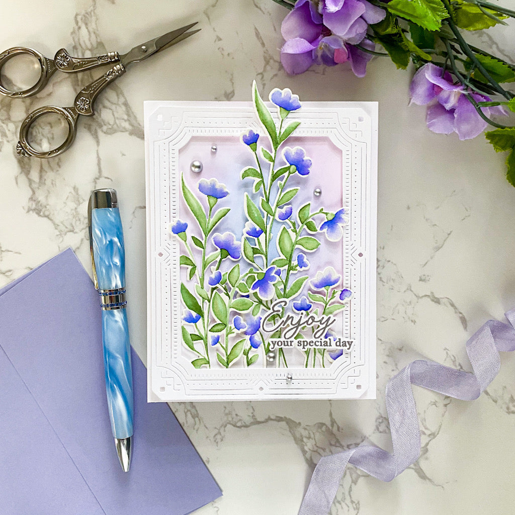 Pinkfresh Studio Humbled & Grateful stencil/Die Bundle