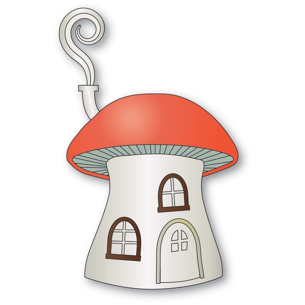 Poppy Stamps 2655 Large Mushroom House craft die