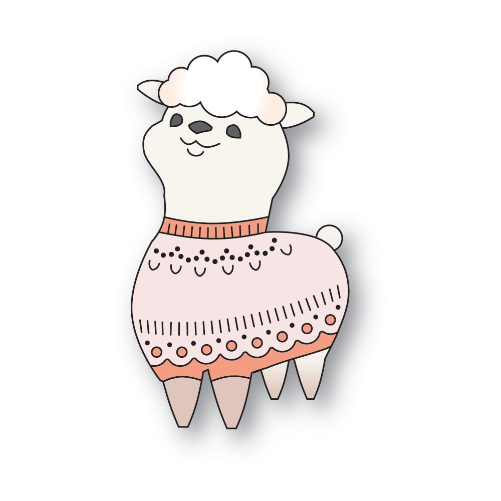 Poppy Stamps 2692 Nordic Joyful Lamb craft die