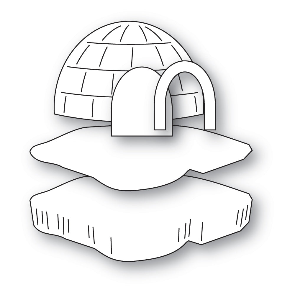 Poppy Stamps 2698 – Floating Igloo & Iceberg Craft Die