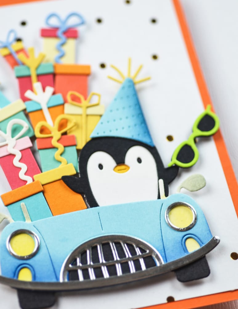 Poppy Stamps 2700 – Fancy Party Penguin Craft Die