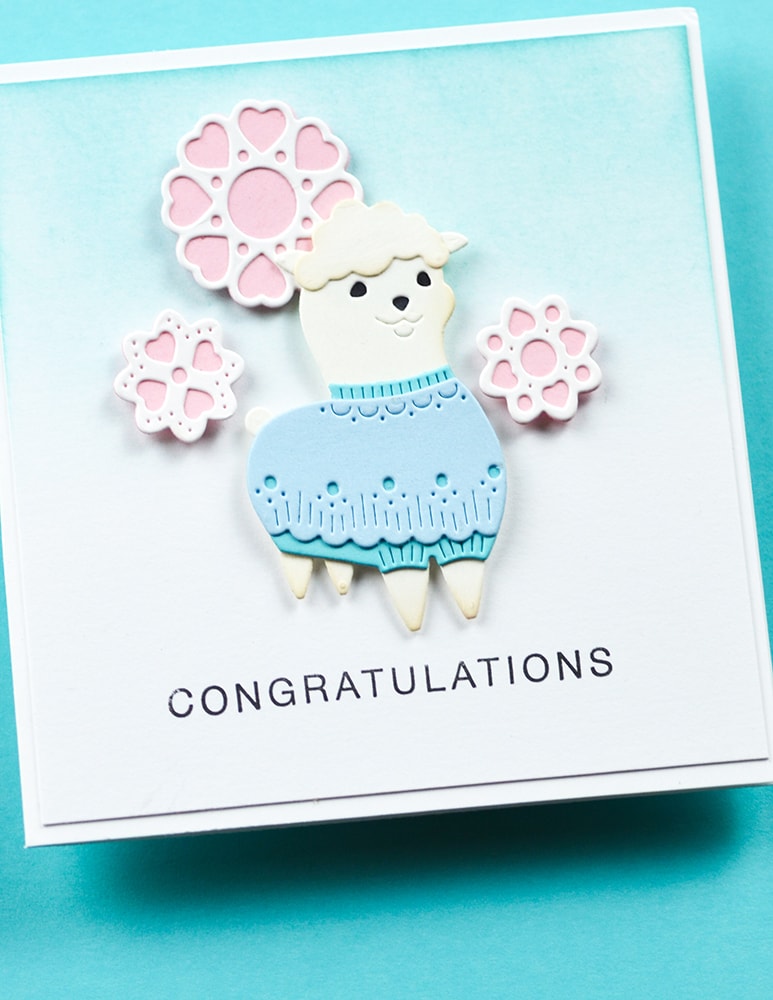 Poppy Stamps 2703 Nordic Cheerful Lamb craft die