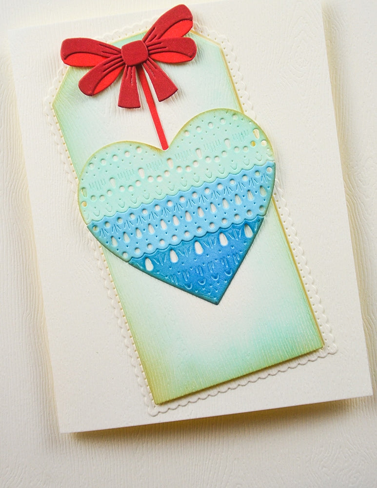 Poppy Stamps 2740 Scalloped Pinpoint Tags craft die