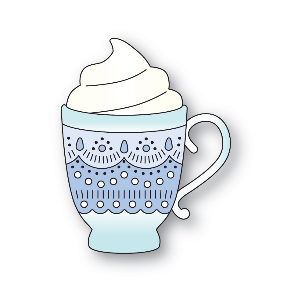 Poppy Stamps 2746 Nordic Cozy Cocoa craft die