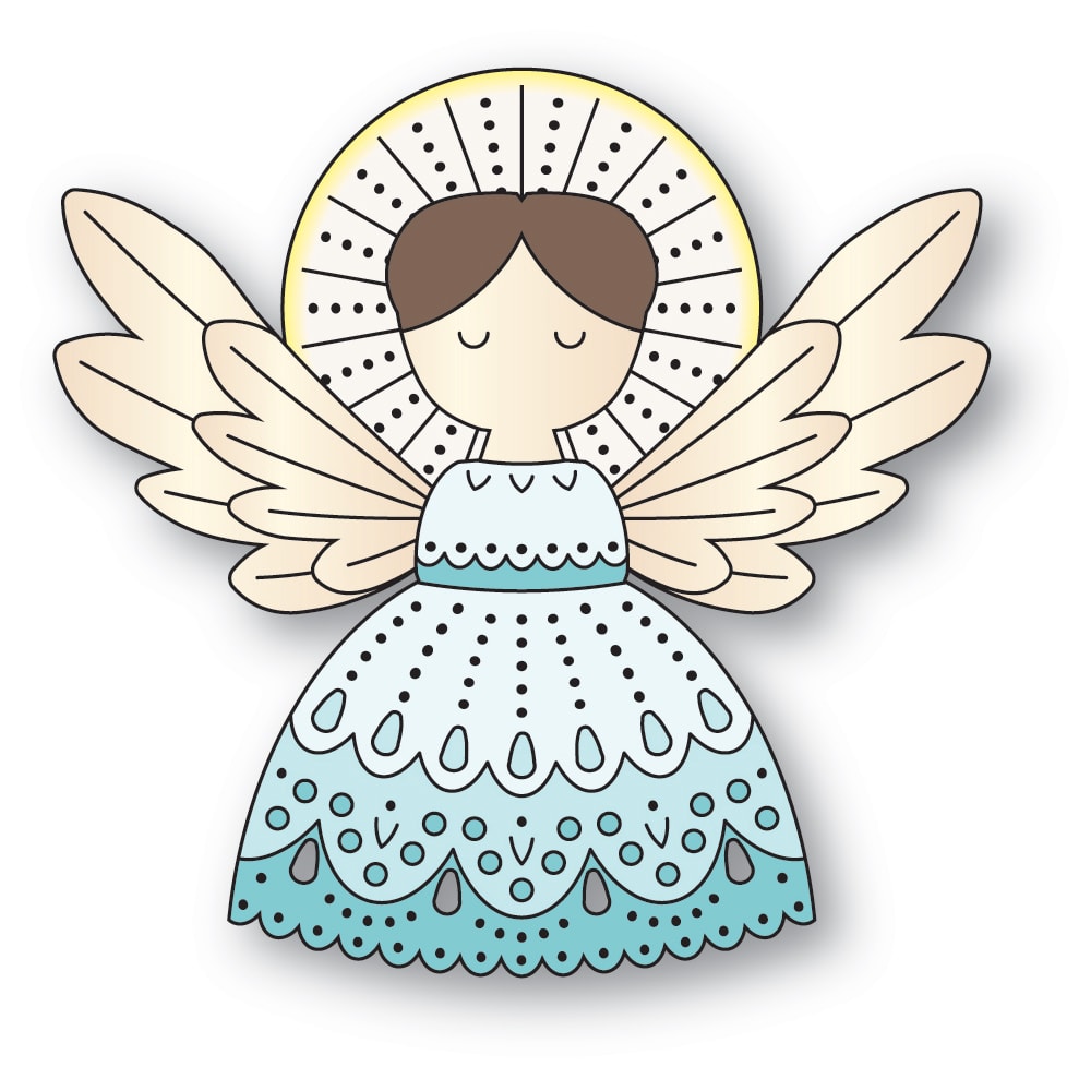 Poppy Stamps 2748 Nordic Sweet Angel craft die