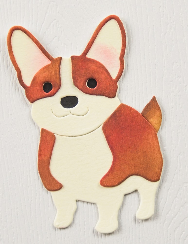 Poppy Stamps 2756 Happy Corgi craft die