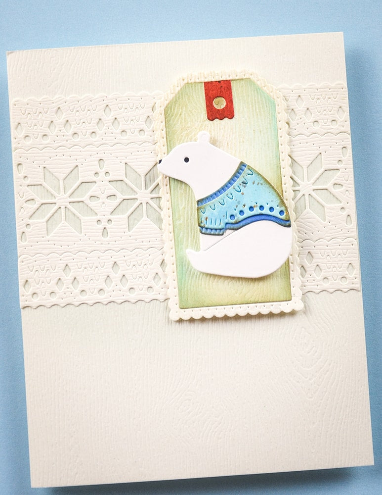 Poppy Stamps 2758 Nordic Sitting Bear craft die