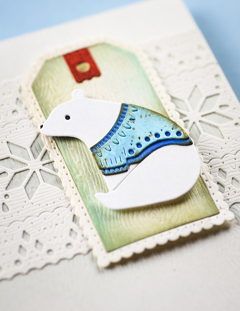 Poppy Stamps 2758 Nordic Sitting Bear craft die