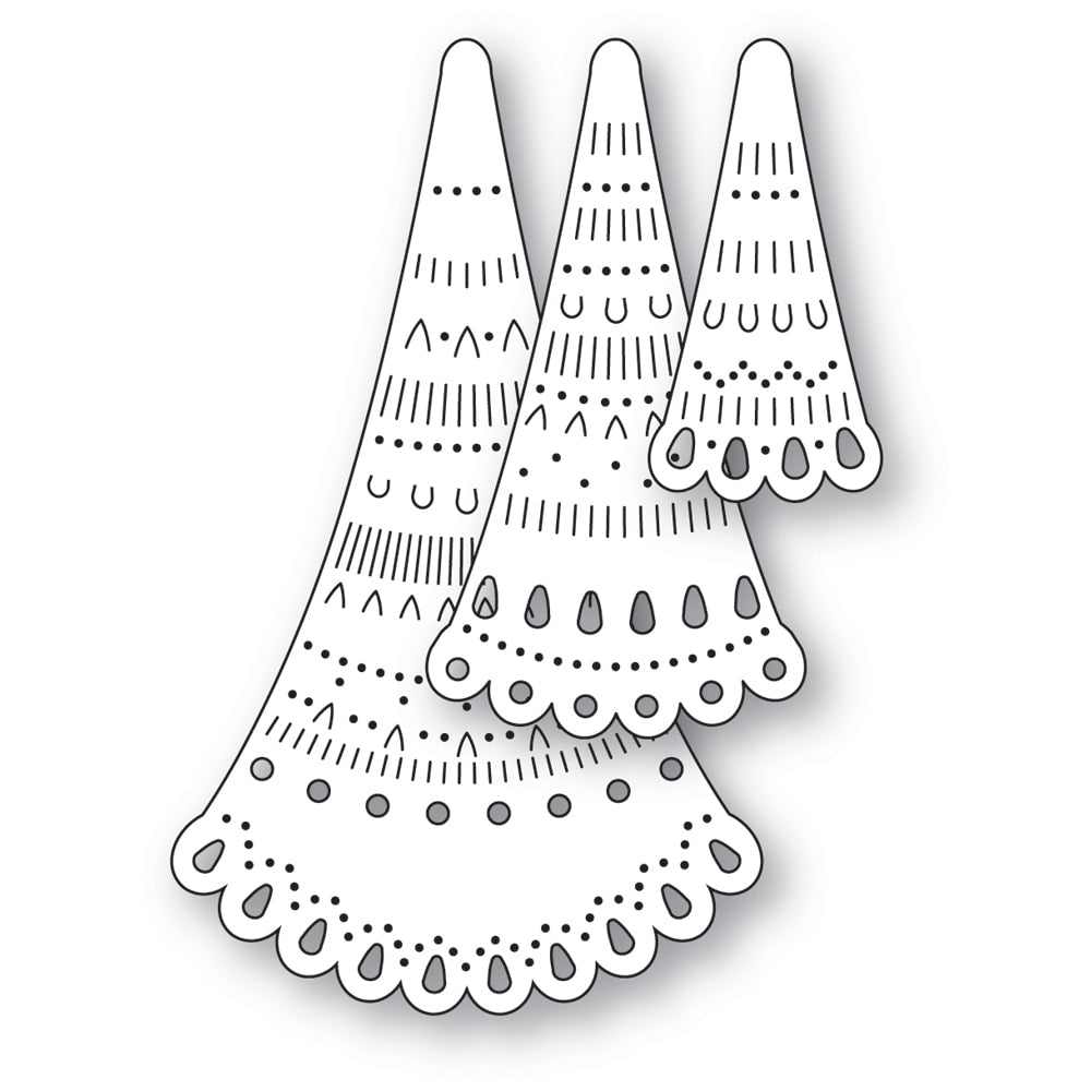 Poppy Stamps 2759 Nordic Grand Tree Toppers craft die